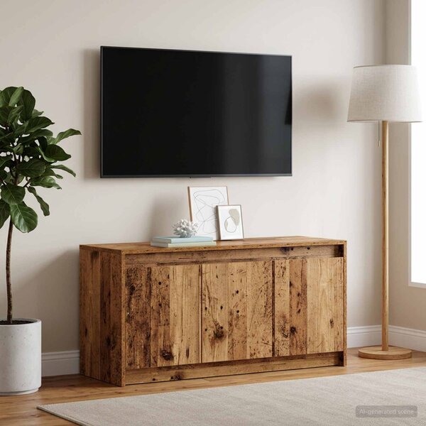 TV szekrény 100 x 34 x 50 cm Antik Fa Szerelt Fa