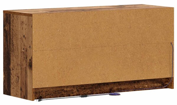 TV szekrény 100 x 34 x 50 cm Antik Fa Szerelt Fa