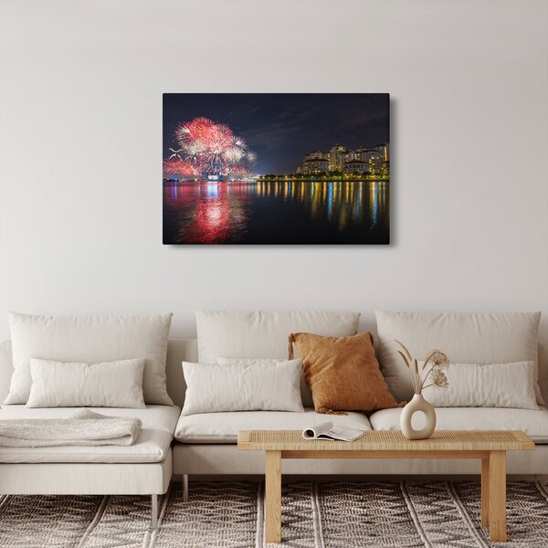 A szingapúri tűzijáték képe (90x60 cm)