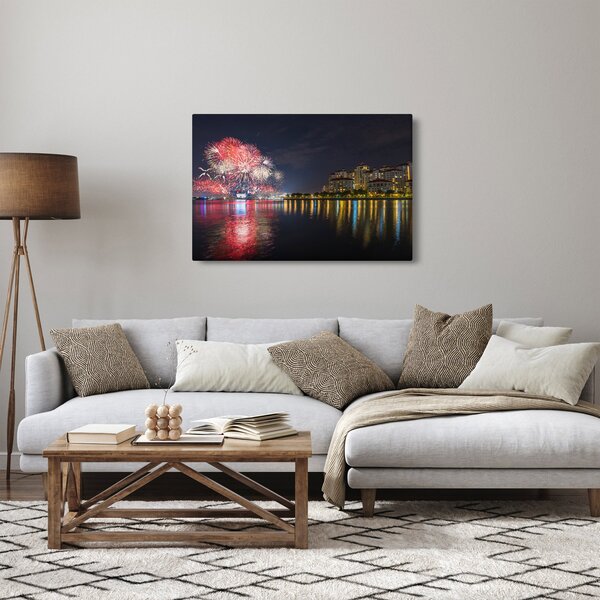 A szingapúri tűzijáték képe (90x60 cm)