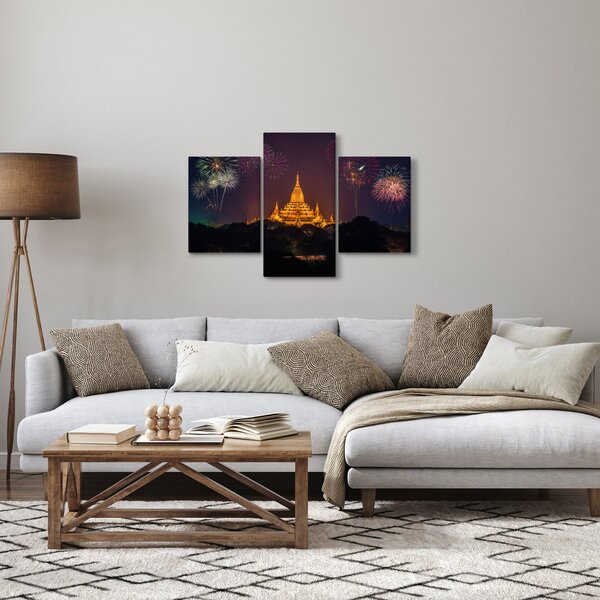 Ázsiai tűzijáték képe (90x60 cm)