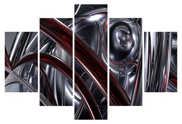 Szürke absztrakció kép (150x105 cm)