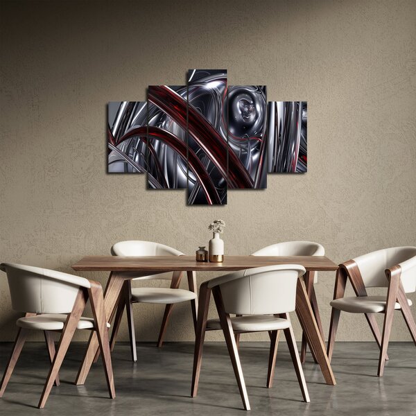 Szürke absztrakció kép (150x105 cm)