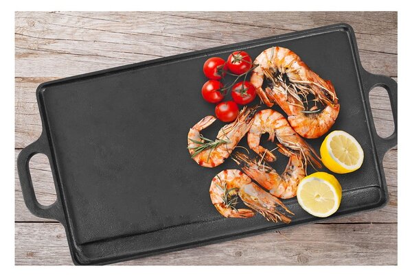 Öntöttvas grill lap 23x45,5 cm LITINA – Orion