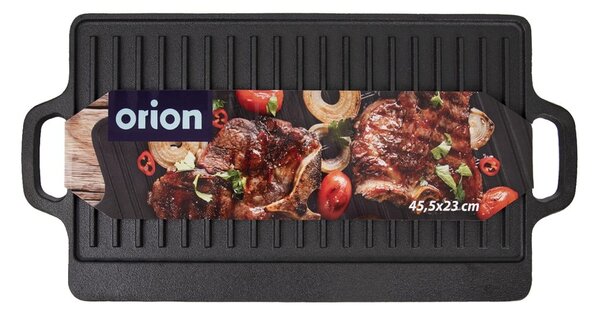 Öntöttvas grill lap 23x45,5 cm LITINA – Orion