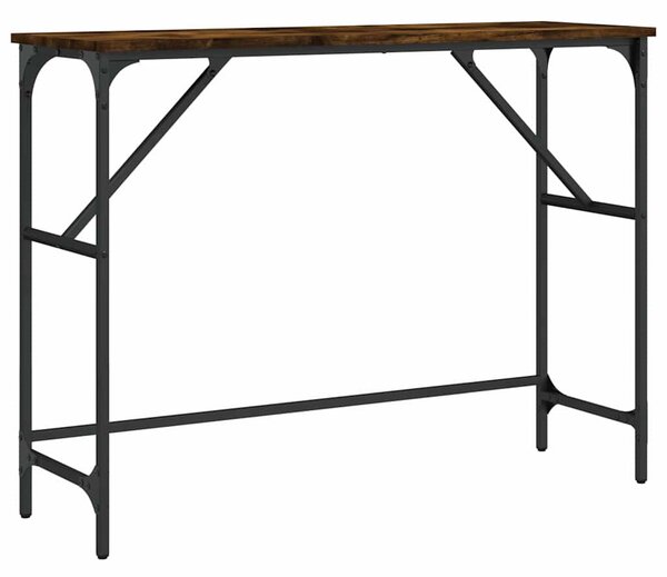 Füstös tölgy színű szerelt fa tálalóasztal 100x32x75 cm