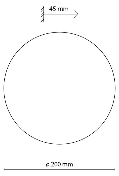 Luna dekoratív fali lámpa