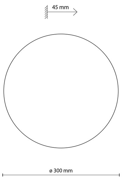 Luna dekoratív fali lámpa