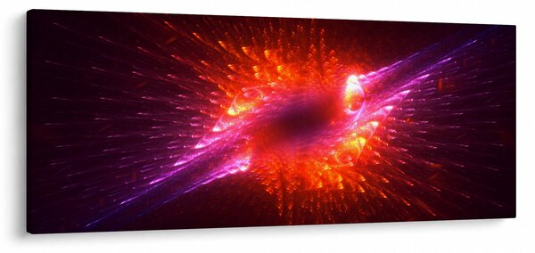 Modern tüskés absztrakció képe (120x50 cm)