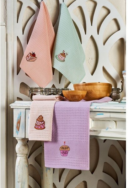 Pamut konyharuha szett 6 db-os 40x60 cm Cake – Foutastic