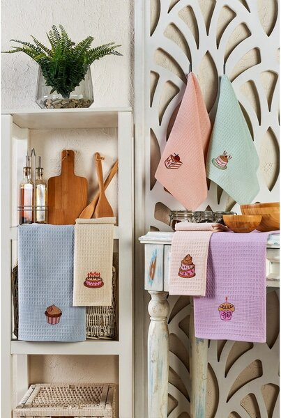 Pamut konyharuha szett 6 db-os 40x60 cm Cake – Foutastic