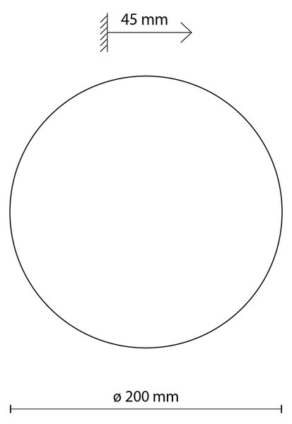 Luna dekoratív fali lámpa