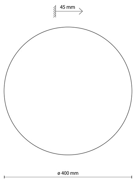 Luna dekoratív fali lámpa