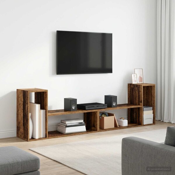 TV szekrény 100 x 30 x 50 cm Antik Fa Szerelt Fa