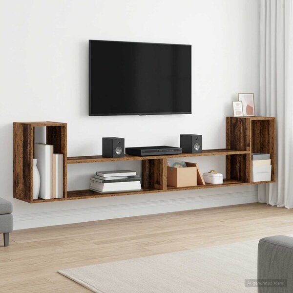 TV szekrény 100 x 30 x 50 cm Antik Fa Szerelt Fa