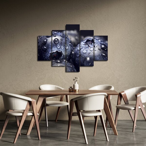 Vízcseppekkel ellátott gyümölcs képe (150x105 cm)