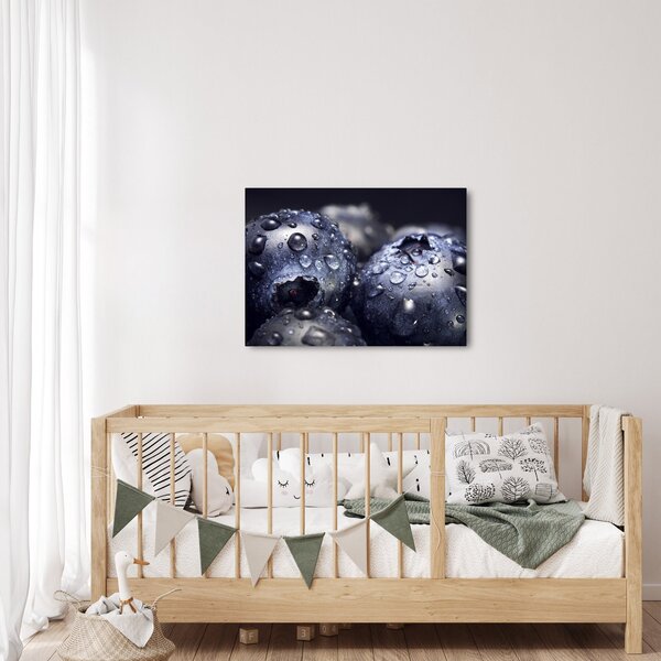 Vízcseppekkel ellátott gyümölcs képe (70x50 cm)