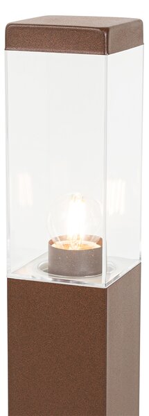 Modern kültéri lámpaoszlop rozsdabarna 45 cm - Malios