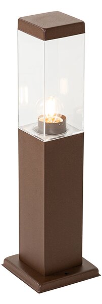Modern kültéri lámpaoszlop rozsdabarna 45 cm - Malios