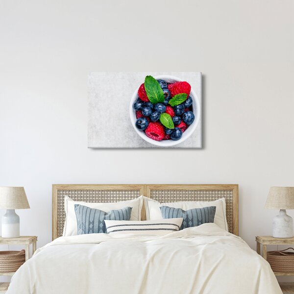 Kép - tál erdei gyümölccsel (90x60 cm)
