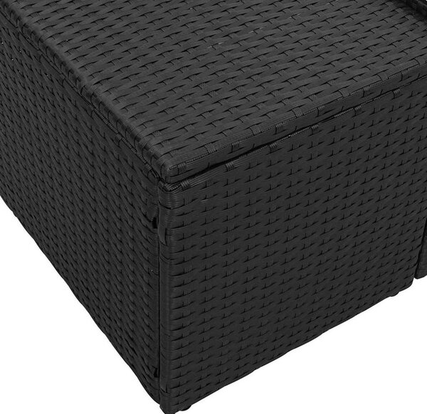 Kerti kanapé párnával tárolóval 184 x 62 x 69 cm polirattan