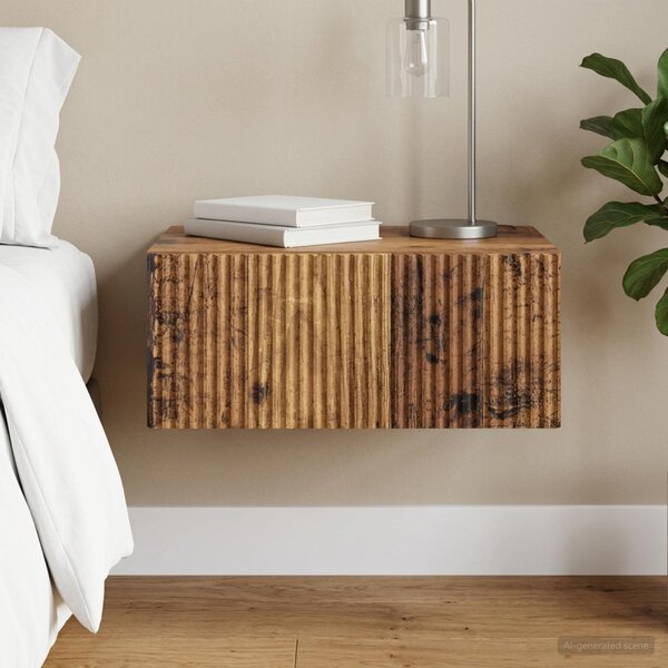 Fali éjjeli szekrény Antik Fa 49 x 34,5 x 20 cm Szerelt Fa