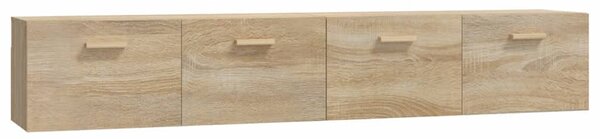 2 db sonoma tölgy színű szerelt fa faliszekrény 100x36,5x35 cm