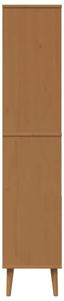 Könyvszekrény MOLDE 85 x 35 x 170,5 cm Tömör Fenyőfa Karamell