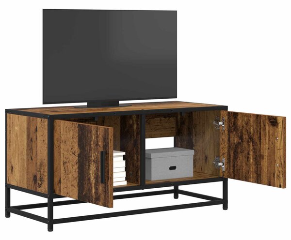 TV szekrény 80 x 34,5 x 40 cm Antik Fa Szerelt Fa