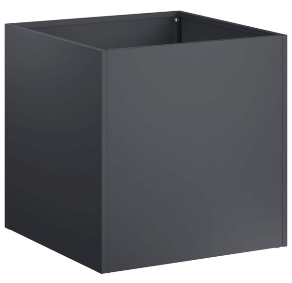 Kerti cserép 2 db Antracitszürke 45 x 45 x 45 cm