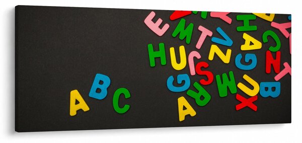 Kép - színes betűk (120x50 cm)