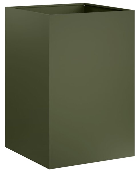 Kerti cserép 2 db Olajzöld 40 x 40 x 75 cm