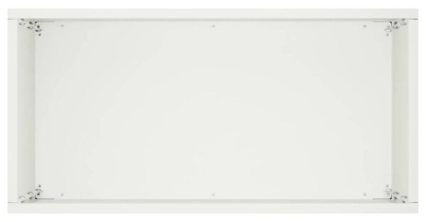 Kerti cserép 2 db Fehér 40 x 20 x 40 cm Hidegen hengerelt acél