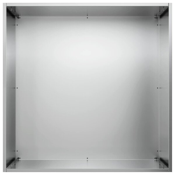 Kerti cserép 2 db Ezüst 40 x 40 x 75 cm Horganyzott Acél