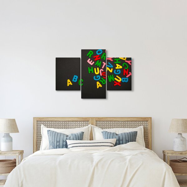 Kép - színes betűk (90x60 cm)