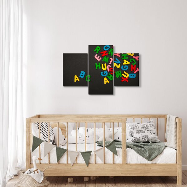 Kép - színes betűk (90x60 cm)