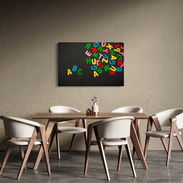 Kép - színes betűk (90x60 cm)