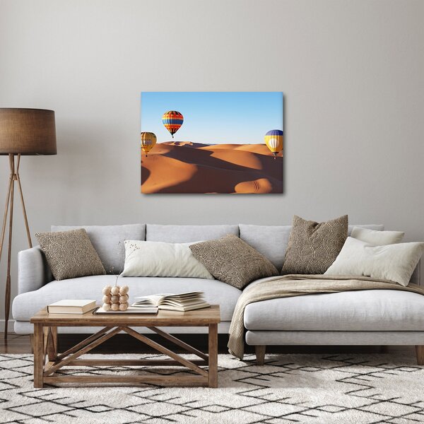 Kép - Repülő léggömbök a pusztában (70x50 cm)