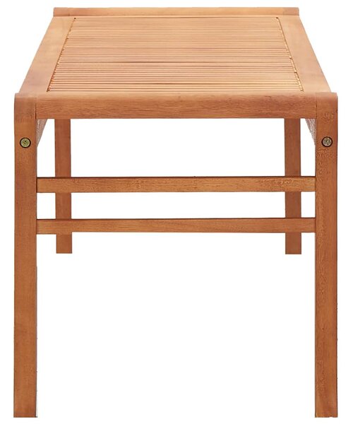 3 személyes tömör eukaliptuszfa kerti pad 150 cm