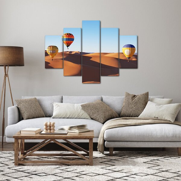 Kép - Repülő léggömbök a pusztában (150x105 cm)