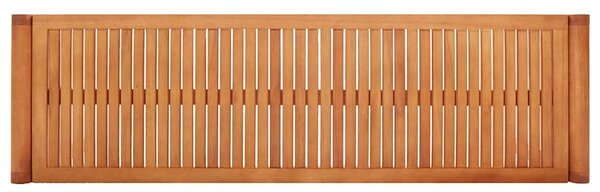 3 személyes tömör eukaliptuszfa kerti pad 150 cm