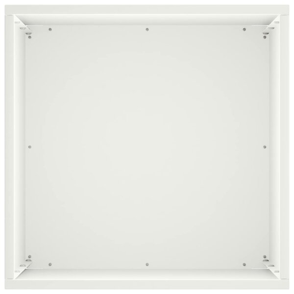 Kerti cserép 2 db Fehér 30 x 30 x 40 cm Hidegen hengerelt acél