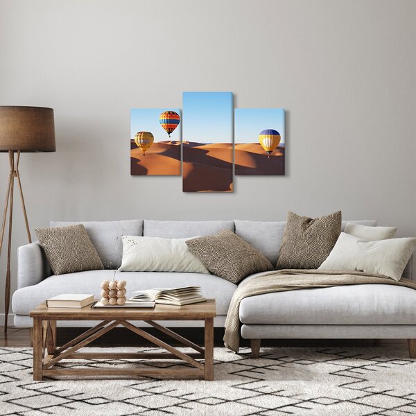 Kép - Repülő léggömbök a pusztában (90x60 cm)