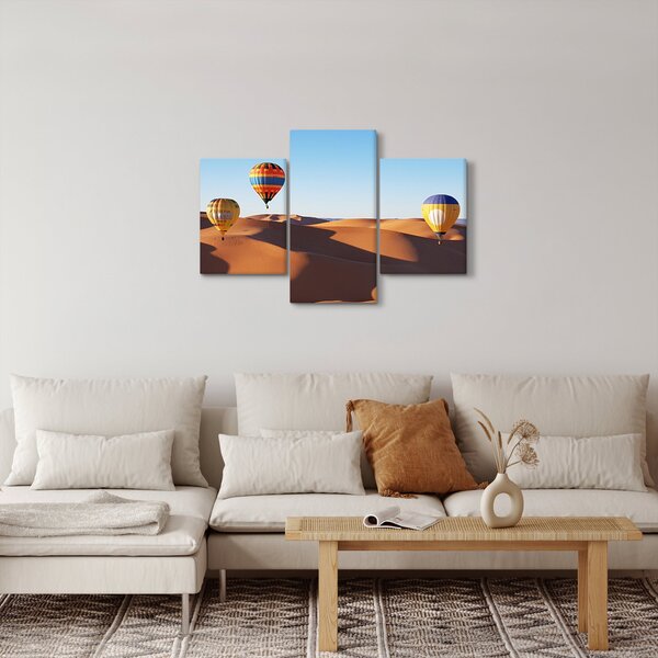 Kép - Repülő léggömbök a pusztában (90x60 cm)