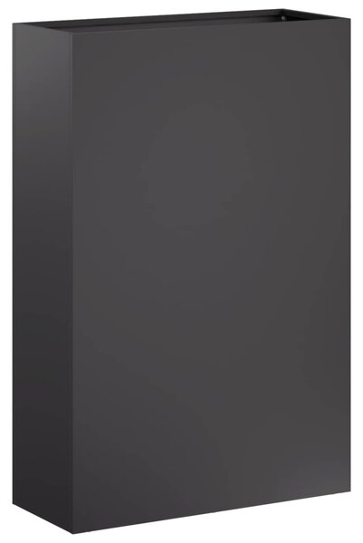 Kerti cserép Fekete 40 x 20 x 75 cm Hidegen hengerelt acél