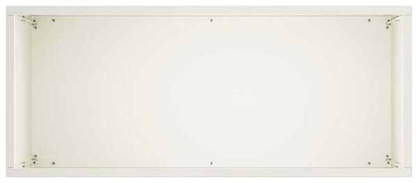 Kerti cserép 2 db Fehér 50 x 20 x 40 cm Hidegen hengerelt acél