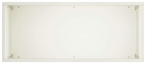 Kerti cserép 2 db Fehér 40 x 20 x 75 cm Hidegen hengerelt acél