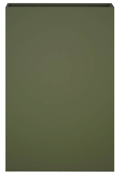 Kerti cserép Olajzöld 40 x 20 x 75 cm Hidegen hengerelt acél