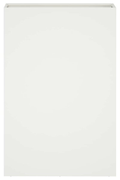 Kerti cserép 2 db Fehér 40 x 20 x 75 cm Hidegen hengerelt acél