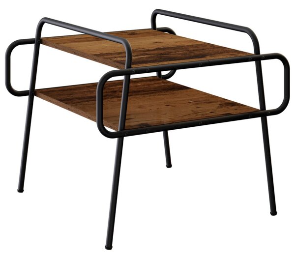 Dohányzóasztal Antik Fa 60 x 60 x 51 cm Szerelt Fa